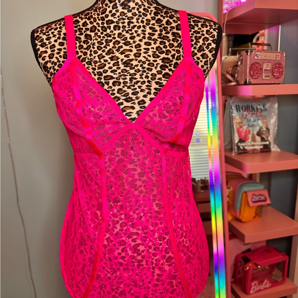 Torrid Lace Bodysuit With Open Heart Back Cover by